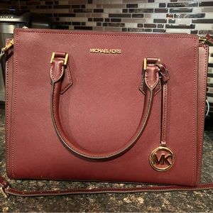 Michael Kors Hope large Saffiano Leather Satchel